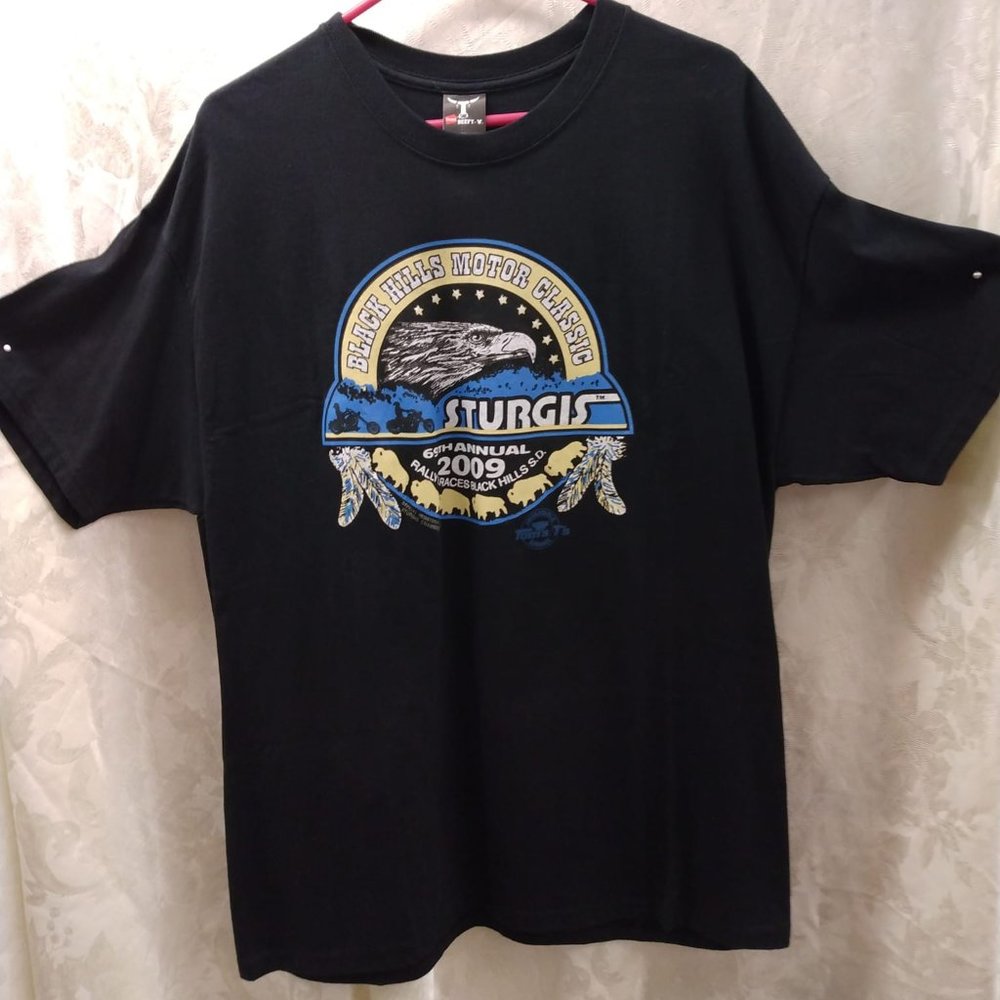 XL Black Hills Motor Classic Black Tee